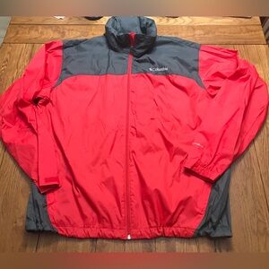 Men’s Columbia Vintage XL Black & Red Wind Breaker Jacket